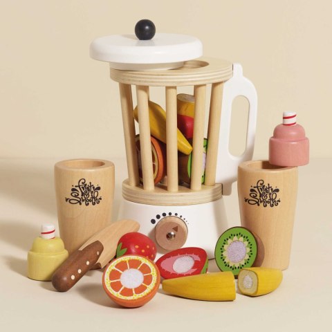 Drewniany blender + zestaw owoców Fruit & Smooth, zabawka dzieci Le Toy Van Le Toy Van