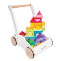 Drewniany chodzik Rainbow Cloud pchacz z klockami zabawka dzieci Le Toy Van Le Toy Van