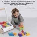 Drewniany chodzik Rainbow Cloud pchacz z klockami zabawka dzieci Le Toy Van Le Toy Van