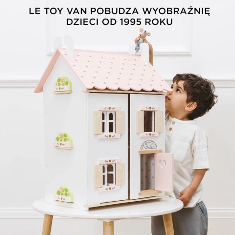 Drewniany domek dla lalek Rose Heart, zabawka dla dzieci, domki, Le Toy Van Le Toy Van