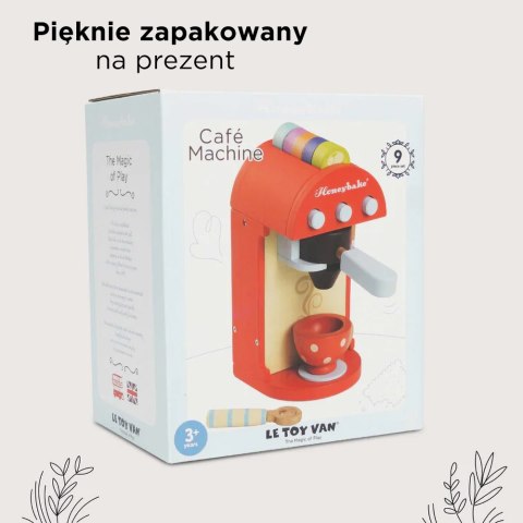 Drewniany ekspres do kawy zabawka dla dzieci, akcesoria kuchenne Le Toy Van Le Toy Van