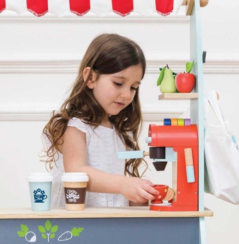 Drewniany ekspres do kawy zabawka dla dzieci, akcesoria kuchenne Le Toy Van Le Toy Van