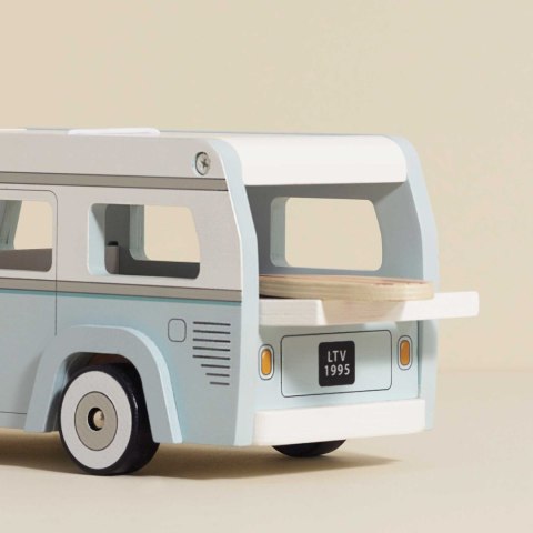 Drewniany kamper retro, wakacyjny samochód, zabawka dla dzieci, Le Toy Van Le Toy Van