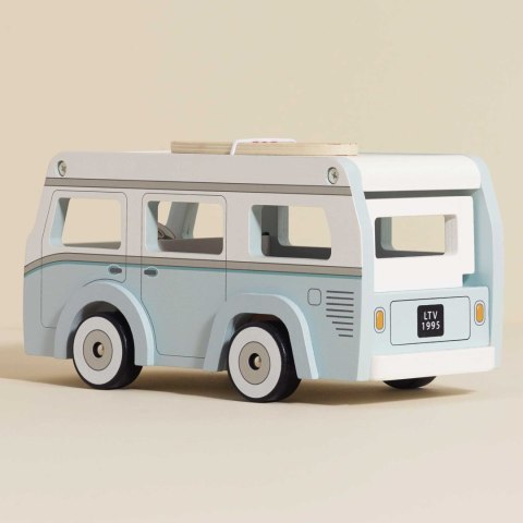 Drewniany kamper retro, wakacyjny samochód, zabawka dla dzieci, Le Toy Van Le Toy Van