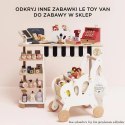 Drewniany koszyk z zakupami i skanerem dla dzieci zabawa w sklep Le Toy Van Le Toy Van