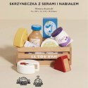 Drewniany nabiał w skrzynce, zabawka dla dzieci, stragan, sklep Le Toy Van Le Toy Van