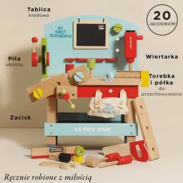 Drewniany pierwszy warsztat z narzędziami, zabawka dla dzieci, Le Toy Van Le Toy Van