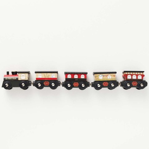 Drewniany pociąg Royal Express zestaw z wagonami zabawka, dzieci Le Toy Van Le Toy Van