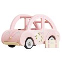Drewniany różowy samochód retro Sophie, zabawka dla dzieci, auto Le Toy Van Le Toy Van