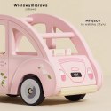 Drewniany różowy samochód retro Sophie, zabawka dla dzieci, auto Le Toy Van Le Toy Van