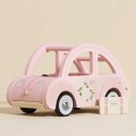 Drewniany różowy samochód retro Sophie, zabawka dla dzieci, auto Le Toy Van Le Toy Van
