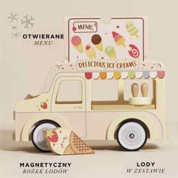 Drewniany samochód retro lodziarnia Dolly, zabawka dla dzieci, Le Toy Van Le Toy Van
