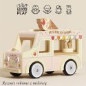 Drewniany samochód retro lodziarnia Dolly, zabawka dla dzieci, Le Toy Van Le Toy Van