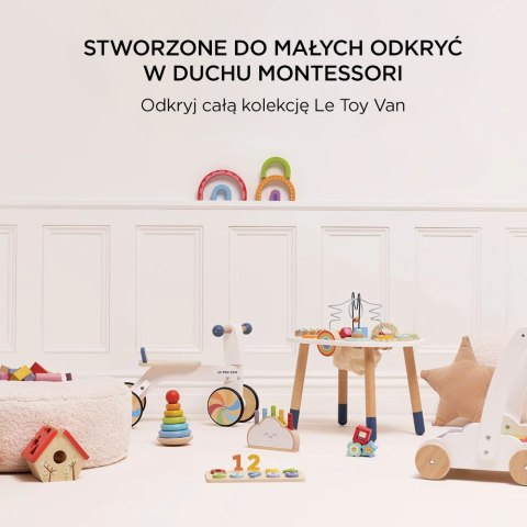 Drewniany sorter kształtów domek dla ptaków, zabawka edukacyjna, Le Toy Van Le Toy Van