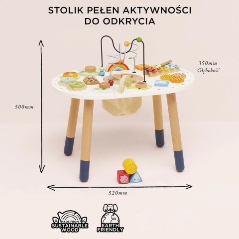 Drewniany stolik edukacyjny sensoryczna zabawka dla dzieci, stół Le Toy Van Le Toy Van
