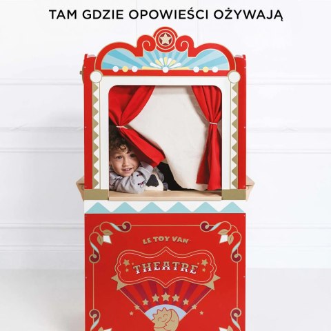 Drewniany teatr lalek Showtime zabawka dla dzieci odgrywanie ról Le Toy Van Le Toy Van