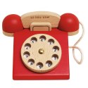 Drewniany telefon vintage, zabawka dla dzieci, odgrywanie ról, Le Toy Van Le Toy Van