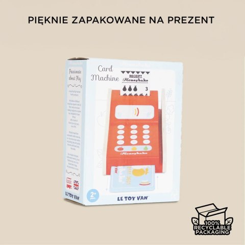 Drewniany terminal do płacenia kartą, zabawka dla dzieci, sklep Le Toy Van Le Toy Van