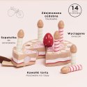 Drewniany tort urodzinowy ze świeczkami, zabawka dla dzieci, Le Toy Van Le Toy Van