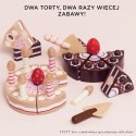 Drewniany tort urodzinowy ze świeczkami, zabawka dla dzieci, Le Toy Van Le Toy Van