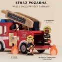 Drewniany wóz strażacki zestaw z figurkami straż pożarna zabawka Le Toy Van Le Toy Van