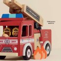 Drewniany wóz strażacki zestaw z figurkami straż pożarna zabawka Le Toy Van Le Toy Van
