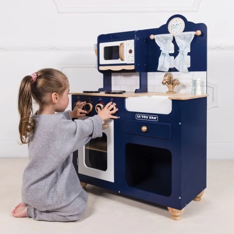 Duża drewniana kuchnia dla dzieci Oxford, zabawkowa kuchenka, Le Toy Van Le Toy Van
