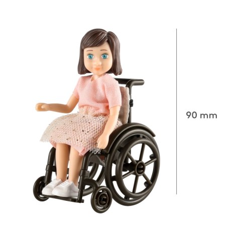 Lalka na wózku inwalidzkim zestaw, zabawka dla dzieci, akcesoria, Lundby MICKI