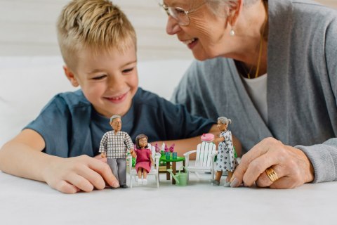 Lalki do domku dla lalek babcia i dziadek zestaw Nikki, zabawka, Lundby MICKI