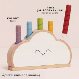 Tęczowa chmurka drewniana zabawka edukacyjna pierwsza gra dzieci Le Toy Van Le Toy Van