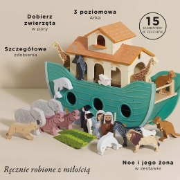 Wielka Arka Noego, zabawka dla dzieci, figurki statek zwierzątka Le Toy Van Le Toy Van
