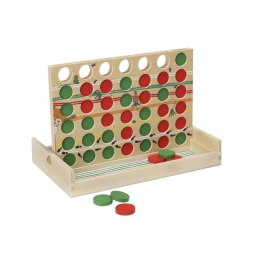 Drewniana gra edukacyjna 4 Cztery W Rzędzie Connect 4 zabawka gry Pippi MICKI