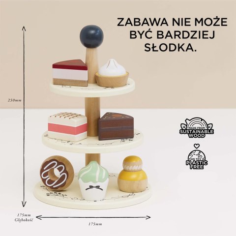 Drewniana patera z ciasteczkami, zabawa w gotowanie, cukiernia, Le Toy Van Le Toy Van