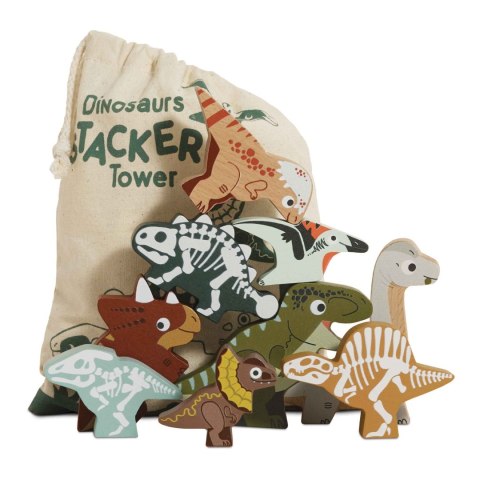 Drewniane figurki dinozaury, zabawka układanka, dzieci Le Toy Van Le Toy Van