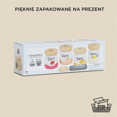 Drewniane jedzenie jogurty do zabawy akcesoria kuchenne, zabawka Le Toy Van Le Toy Van