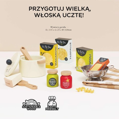 Drewniane jedzenie makarony do zabawy akcesoria kuchenne zabawka Le Toy Van Le Toy Van