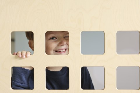 Drewniany panel Miasto więzienie domek dla dzieci zabawka mebelki Micki MICKI