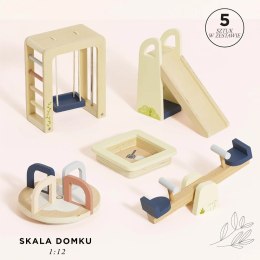 Drewniany plac zabaw, domki dla lalek, zabawa lalkami, dzieci Le Toy Van Le Toy Van