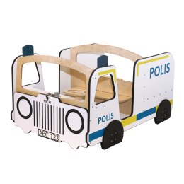 Drewniany radiowóz meble dla dzieci wyposażenie auto policja zabawka Micki MICKI