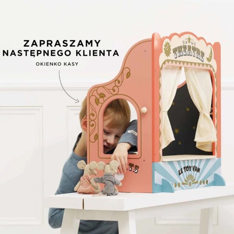 Drewniany teatr lalek zabawka dla dzieci pacynki odgrywanie ról Le Toy Van Le Toy Van