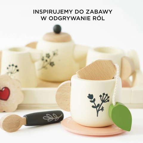 Drewniany zestaw do herbaty akcesoria kuchenne zabawka gotowanie Le Toy Van Le Toy Van