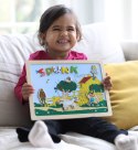 Dwustronna magnetyczna tablica literki i obrazki, edukacyjna zabawka, Pippi MICKI