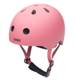 Kask dziecięcy na rower rolki deskorolkę hulajnogę różowy XS Trybike CoandCo