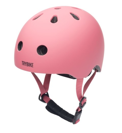 Kask dziecięcy na rower rolki deskorolkę hulajnogę różowy XS Trybike CoandCo