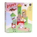Klocki drewniane, zabawka dla dzieci, zestaw klocków, Pippi Langstrumpf MICKI