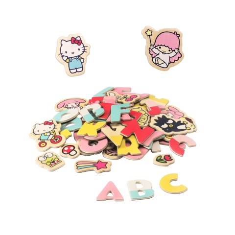 Magnetyczne literki i obrazki, edukacyjna zabawka dla dzieci, Hello Kitty MICKI