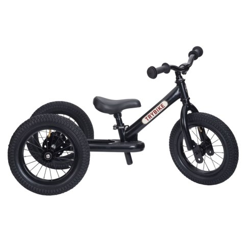 Pierwszy rowerek trójkołowy dziecięcy biegowy 2w1 czarny dla dzieci Trybike CoandCo