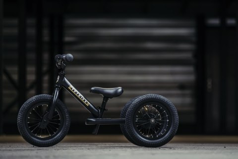 Pierwszy rowerek trójkołowy dziecięcy biegowy 2w1 czarny dla dzieci Trybike CoandCo