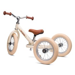 Pierwszy rowerek trójkołowy dziecięcy biegowy 2w1 kremowy matowy Trybike CoandCo