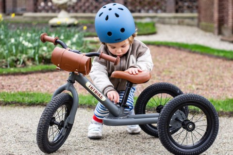Pierwszy rowerek trójkołowy dziecięcy biegowy 2w1 szary matowy Trybike CoandCo
